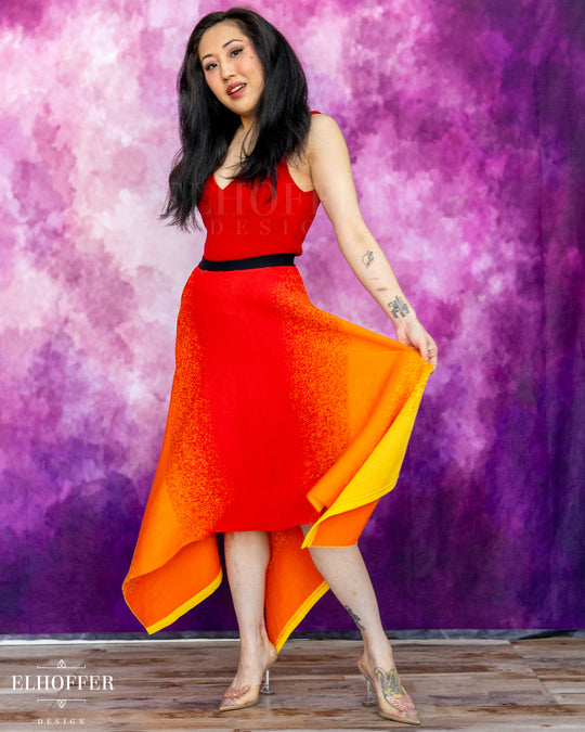 Sample Sale | Galactic Sunset Knit Skirt - L