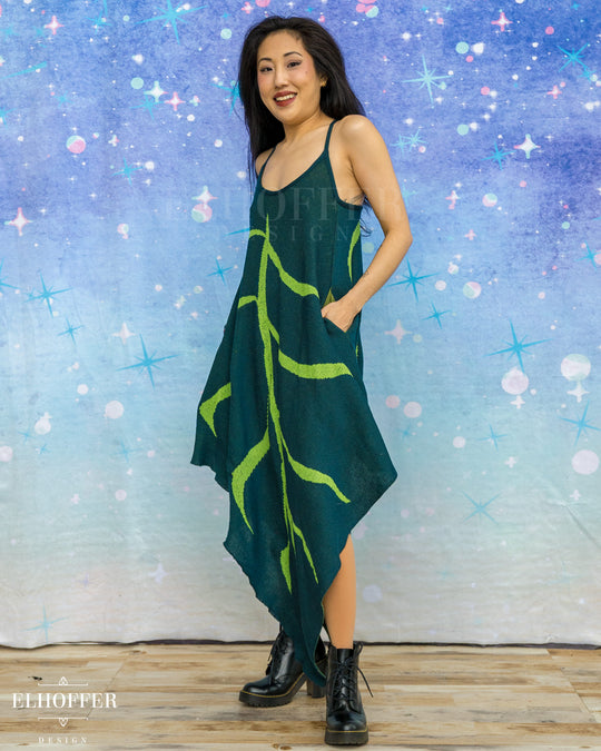 PREORDER - Pixie Tank Leaf Knit Dress - Select Your Color