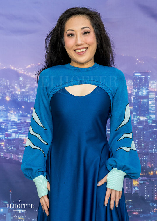 Blue Tiger Capricorn Crew Crop