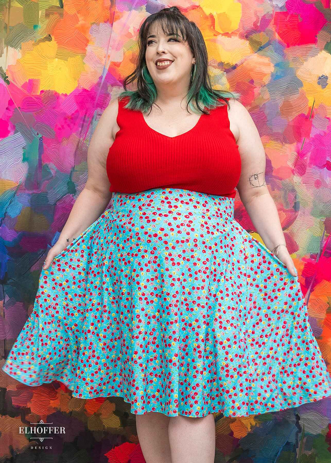 Essential Julie Skirt - Cherries