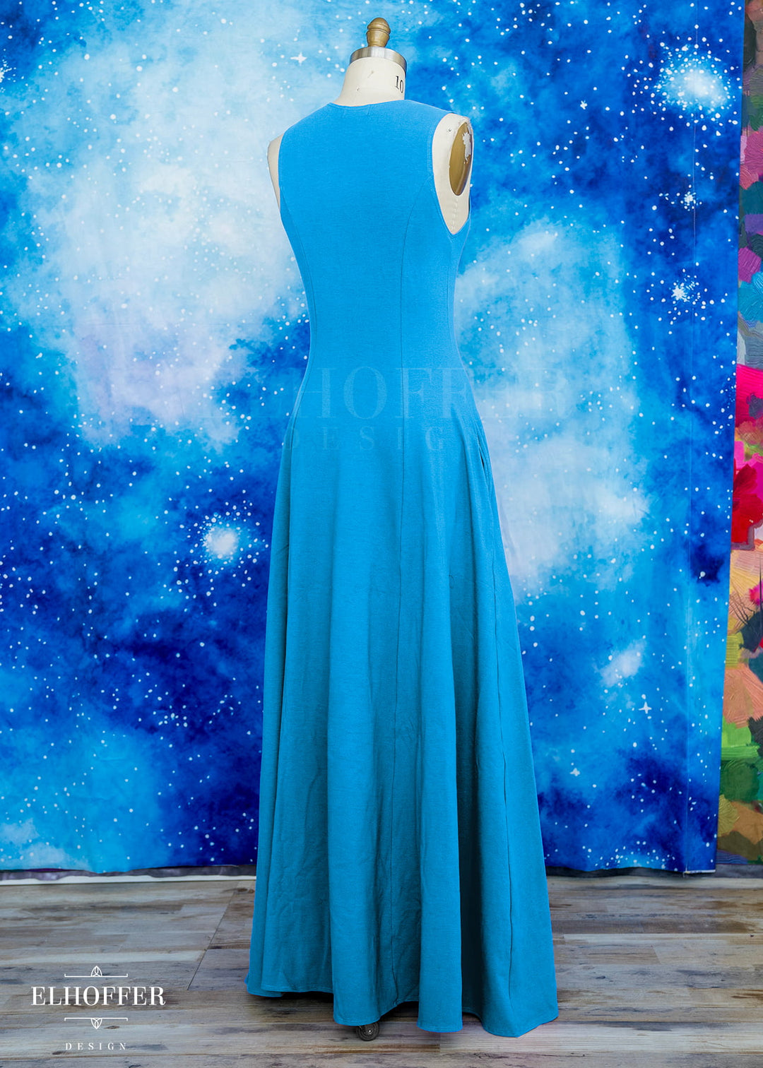 PREORDER - Essential Scorpio Maxi Dress - Cotton Turquoise