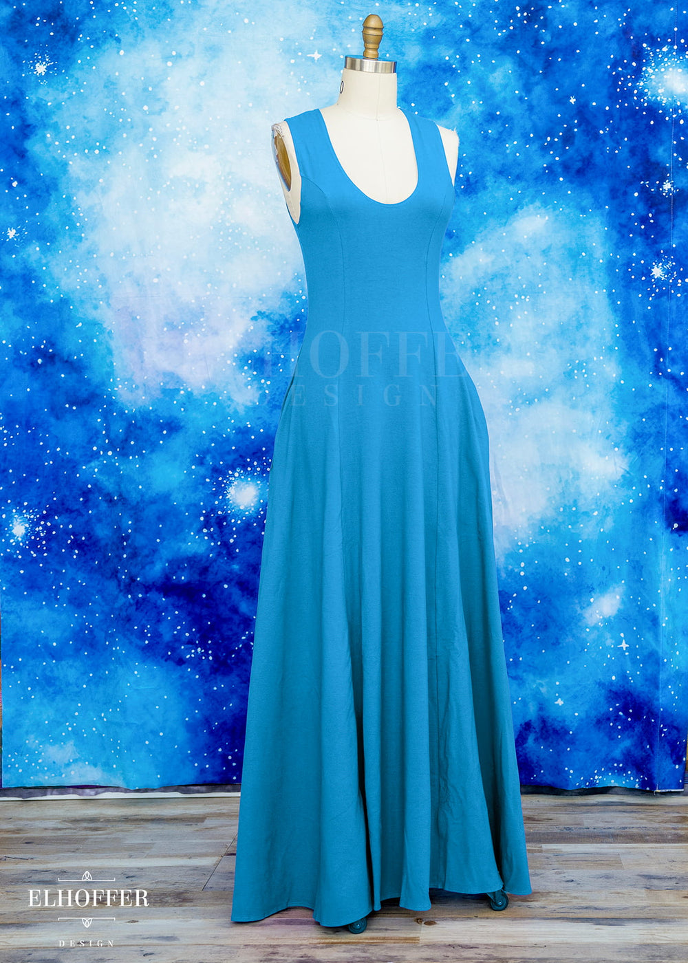 PREORDER - Essential Scorpio Maxi Dress - Cotton Turquoise