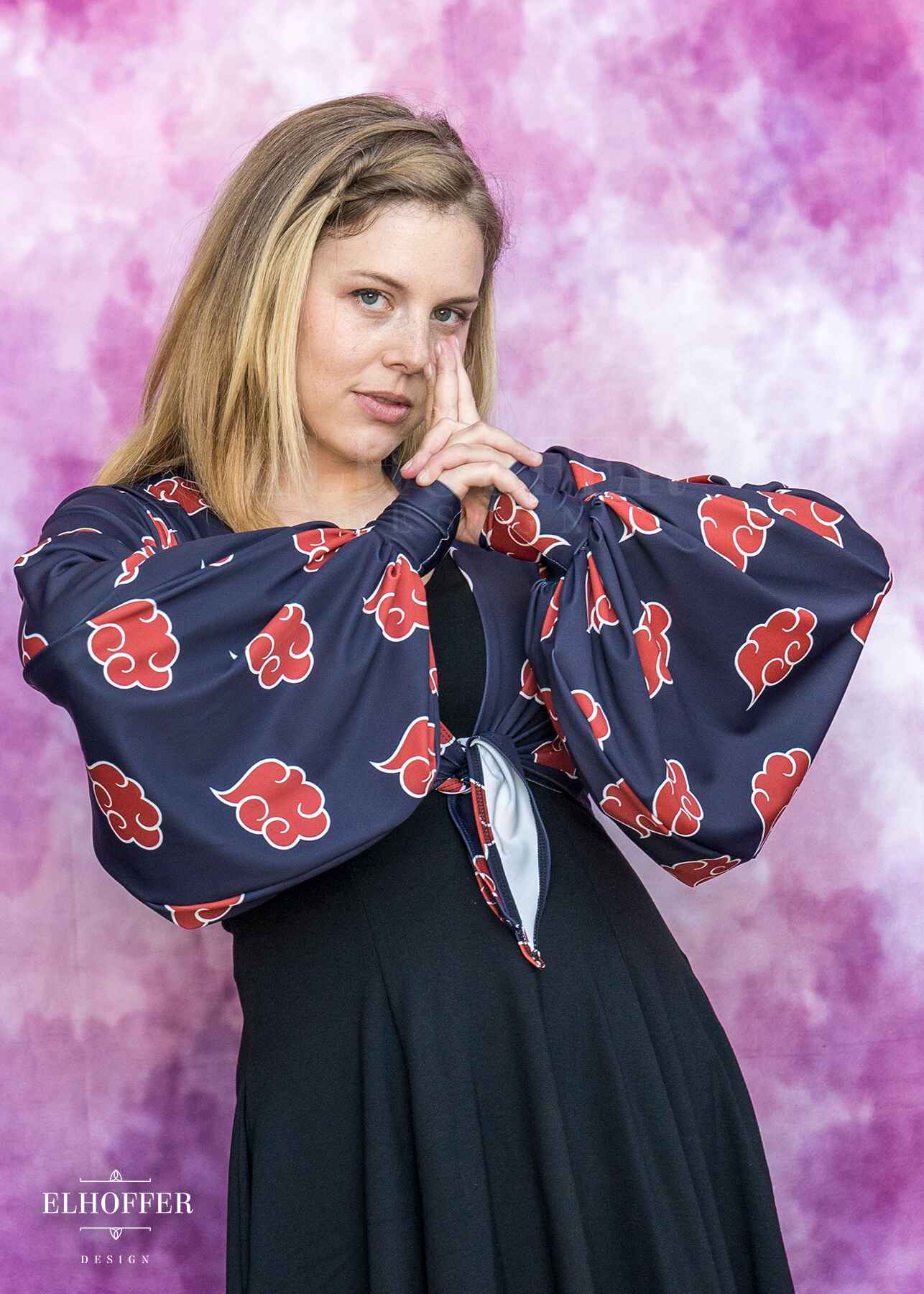 Essential Lilia Wrap Top - Red Clouds Top