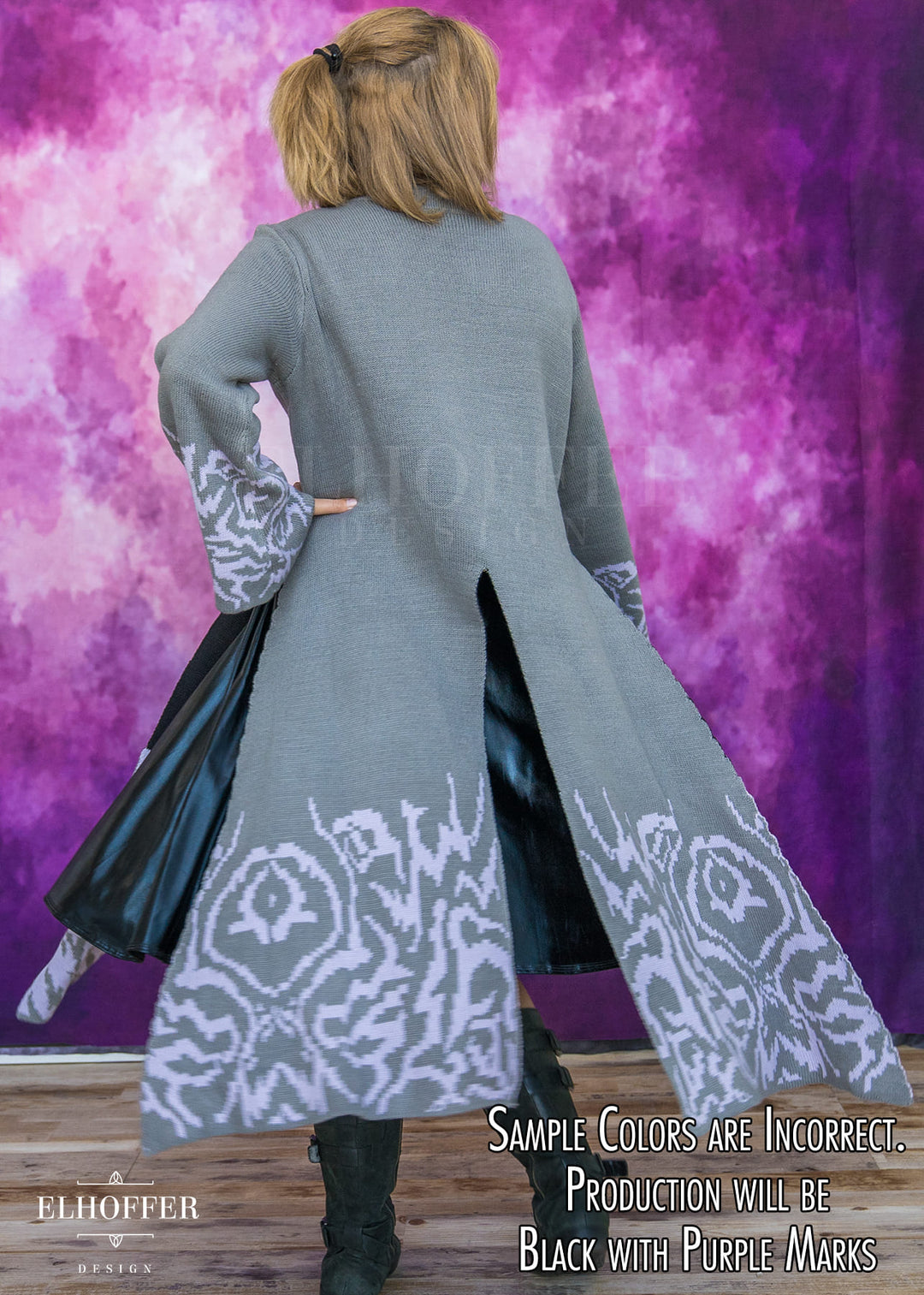 PREORDER - Demon Idol Unisex Duster - Black & Purple