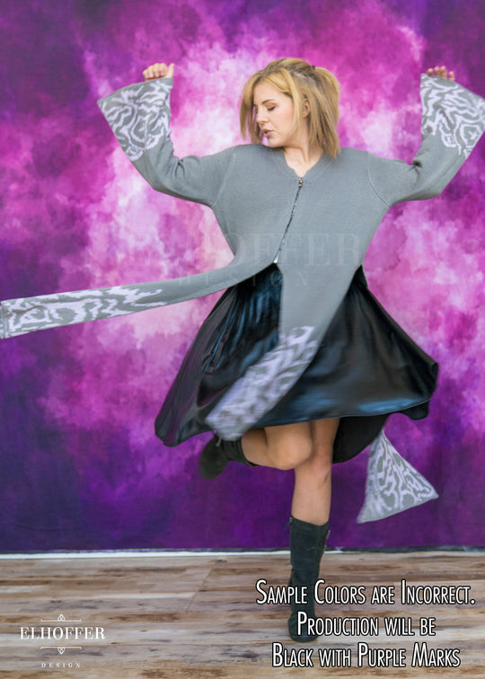 PREORDER - Demon Idol Unisex Duster - Black & Purple