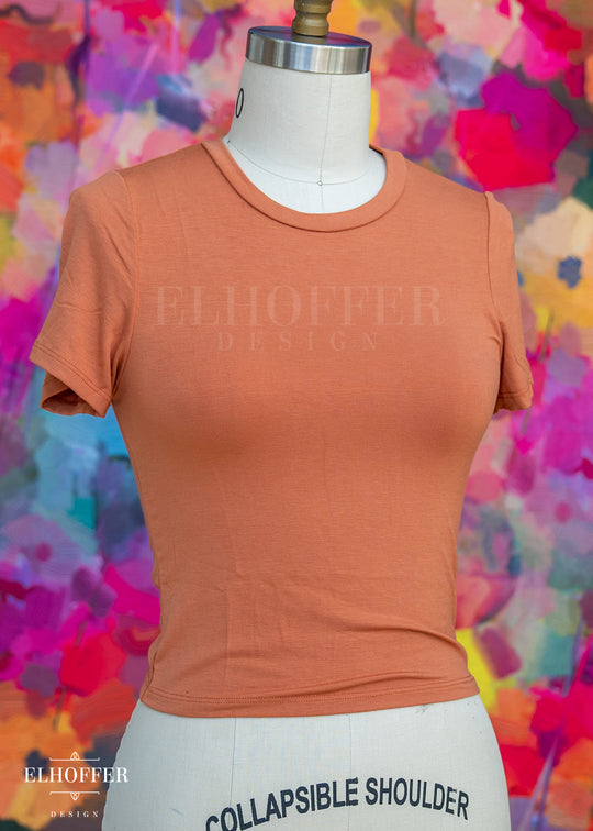 Essential Cozy Cancer Tee - Dusty Rust