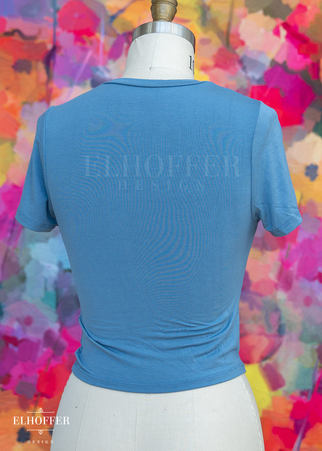 Essential Cozy Cancer Tee - Dusty Blue