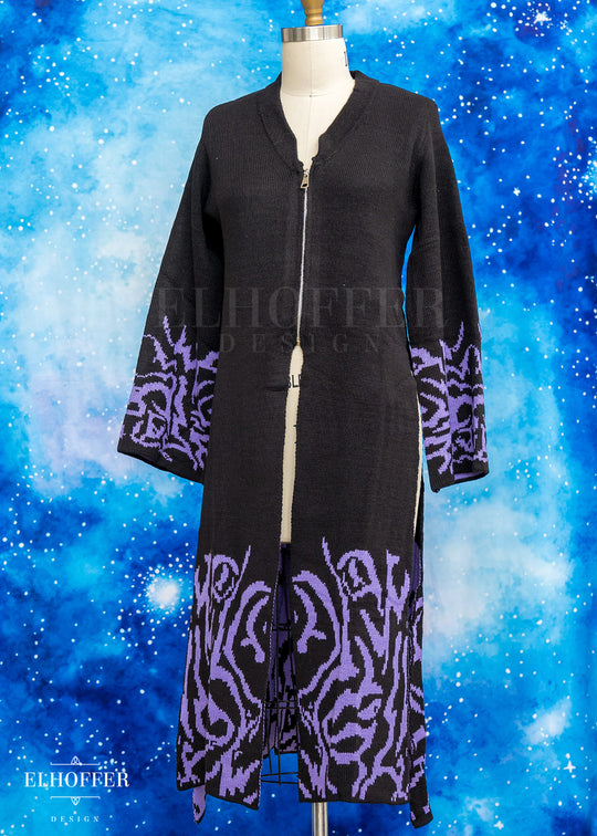 PREORDER - Demon Idol Unisex Sochangui Robe - Black & Purple