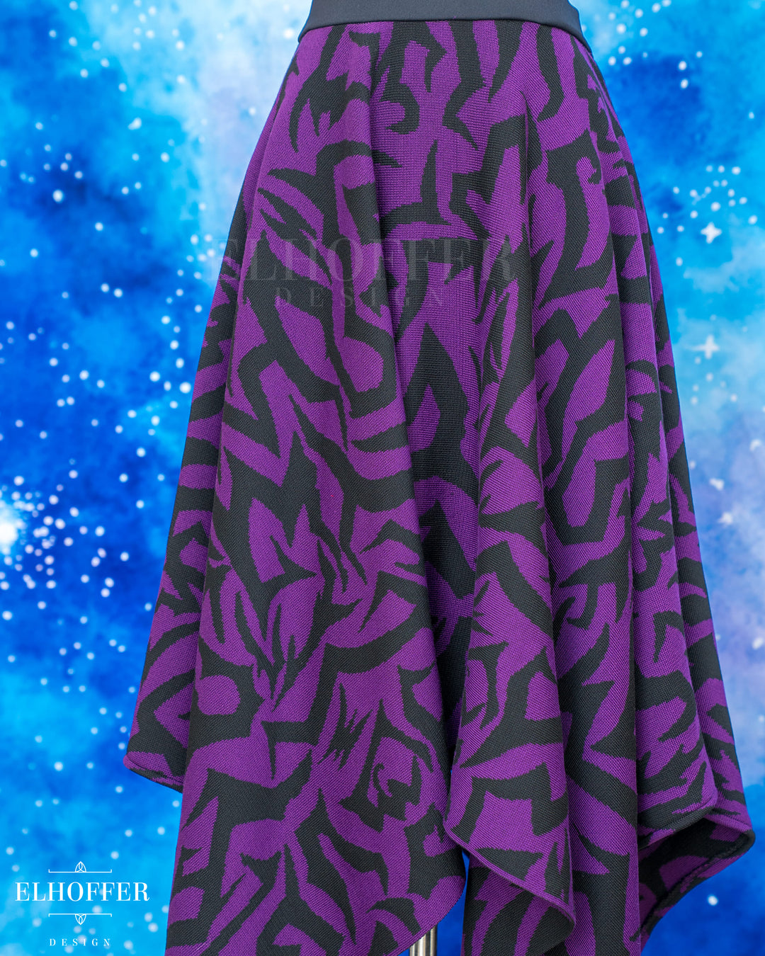 PREORDER - Demon Scars Knit Skirt - Handkerchief or Circle Skirt