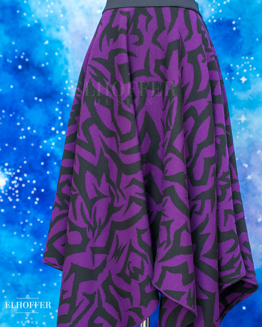 PREORDER - Demon Scars Knit Skirt - Handkerchief or Circle Skirt