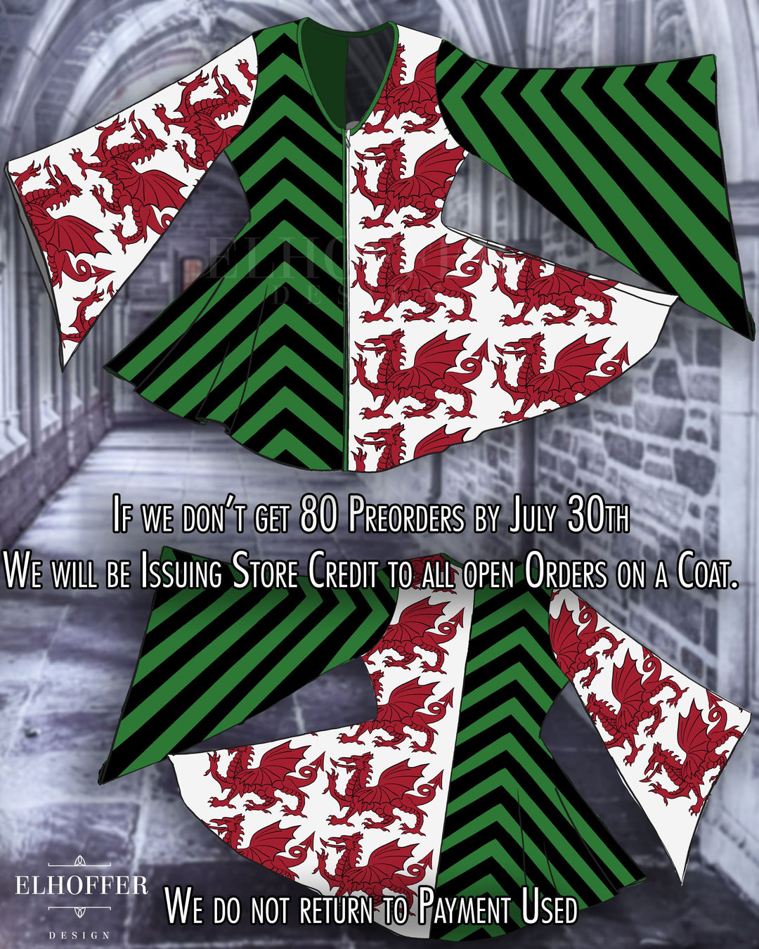 PREORDER - No Kings Coat - Dragon Heraldry