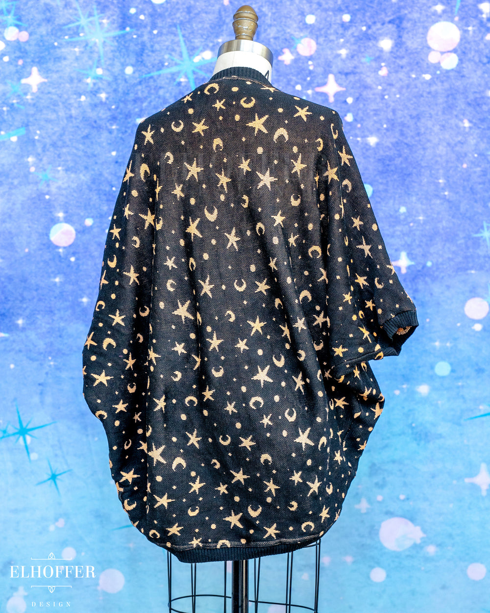 Hand Dyed - Essential Starry Witch Dolman - Pale Orange & White - XS-L - Final Sale