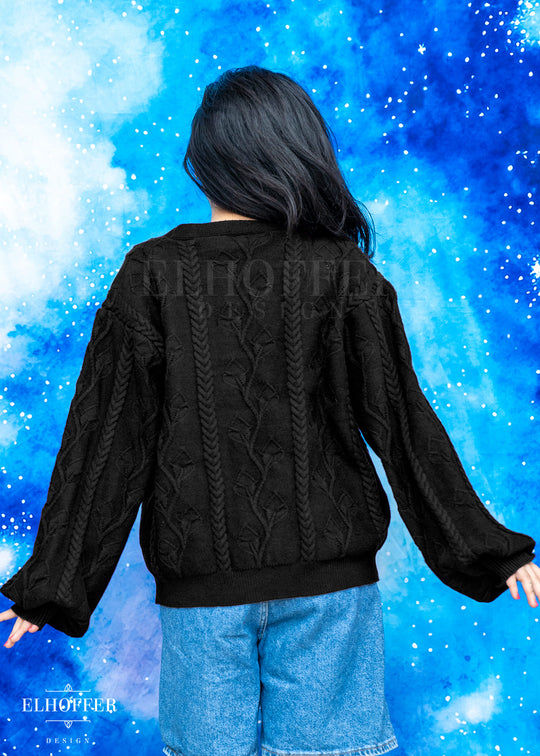 PREORDER - Elevensies Oversize Cardi - Wraith Black