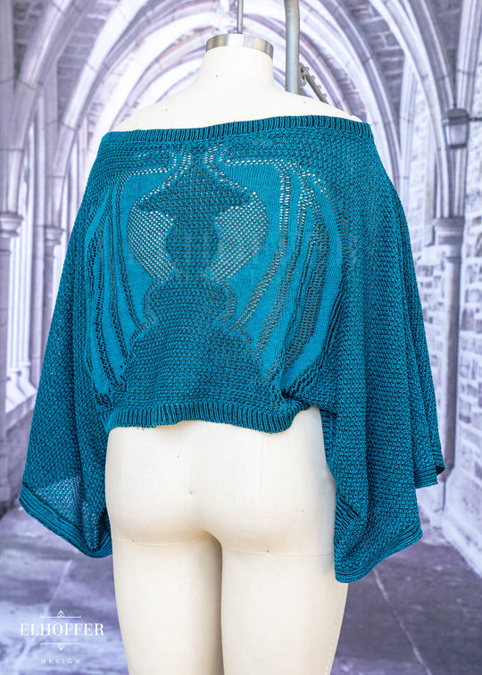 Essential Endora Cape Top - Dragon Wing Runic Teal