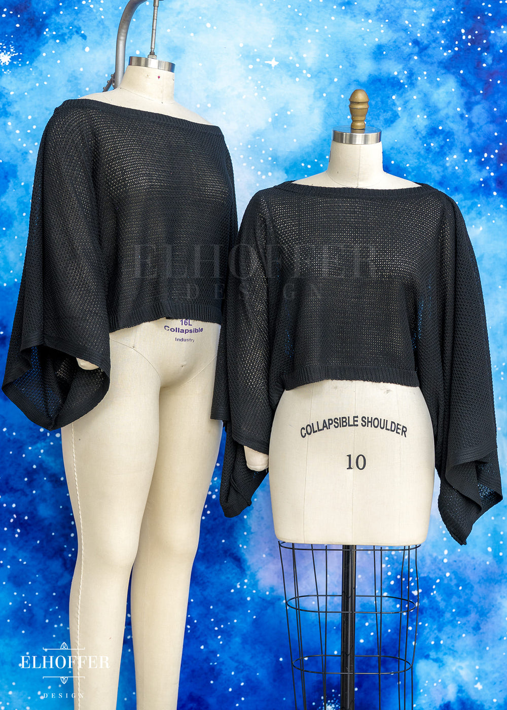 PREORDER - Essential Endora Cape Top - Shadow Black - Choose Your Own Adventure