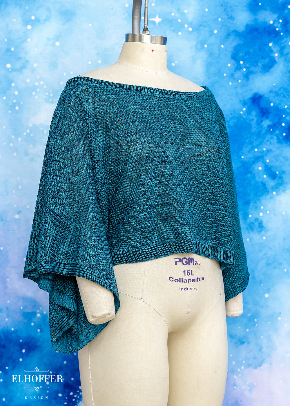 Essential Endora Cape Top - Runic Teal
