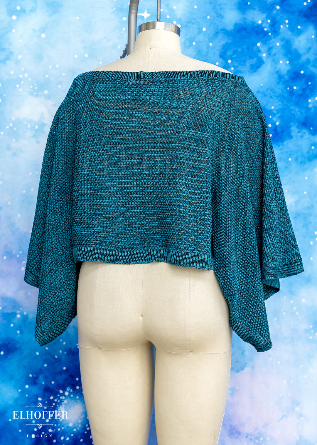 Essential Endora Cape Top - Runic Teal
