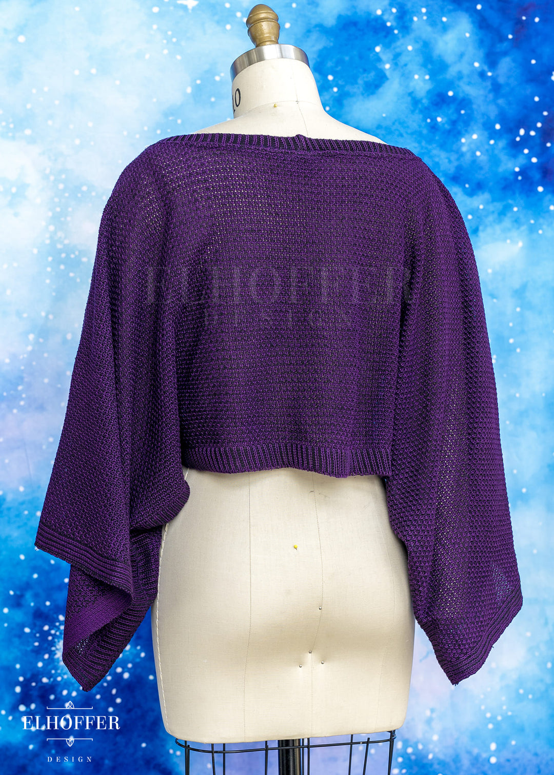 Essential Endora Cape Top - Sinister Purple