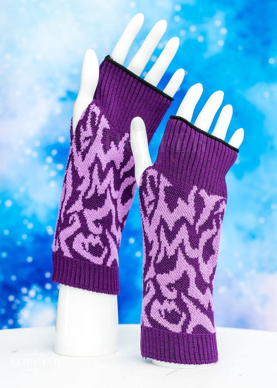 Demon Marking Gloves - Purple/Lavender