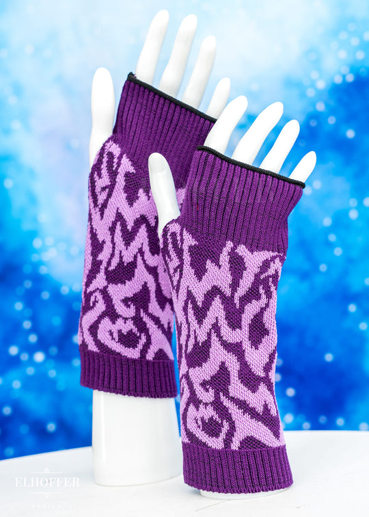 Demon Marking Gloves - Purple/Lavender
