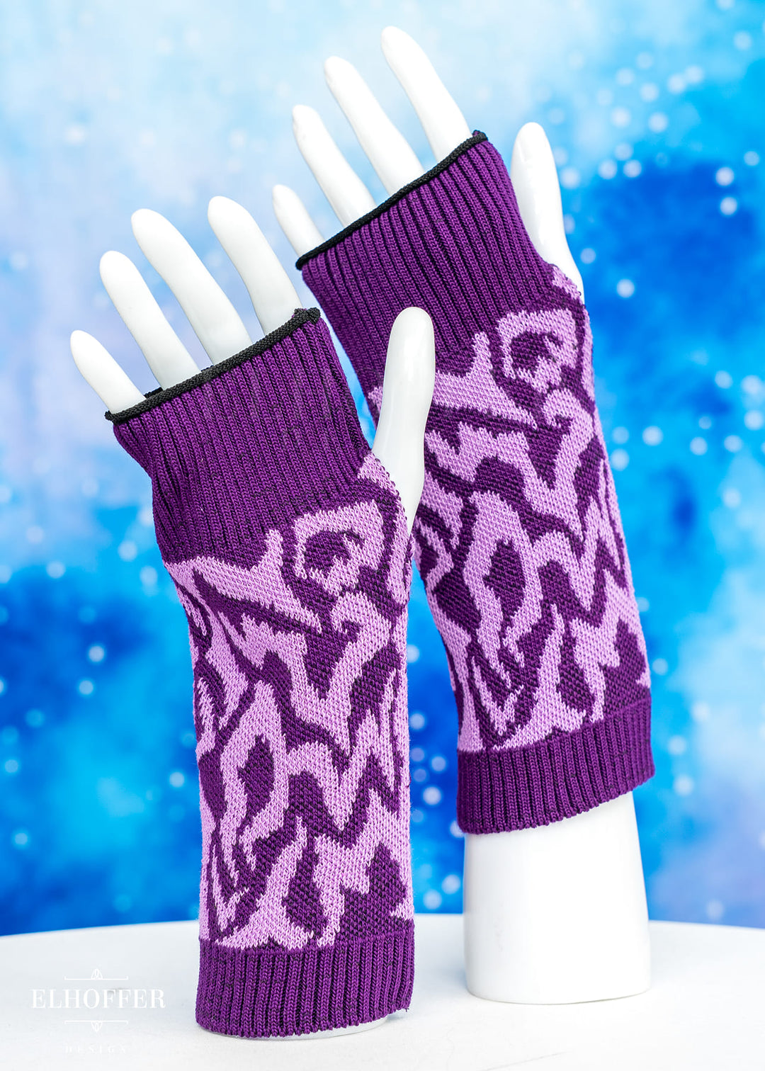 Demon Marking Gloves - Purple/Lavender