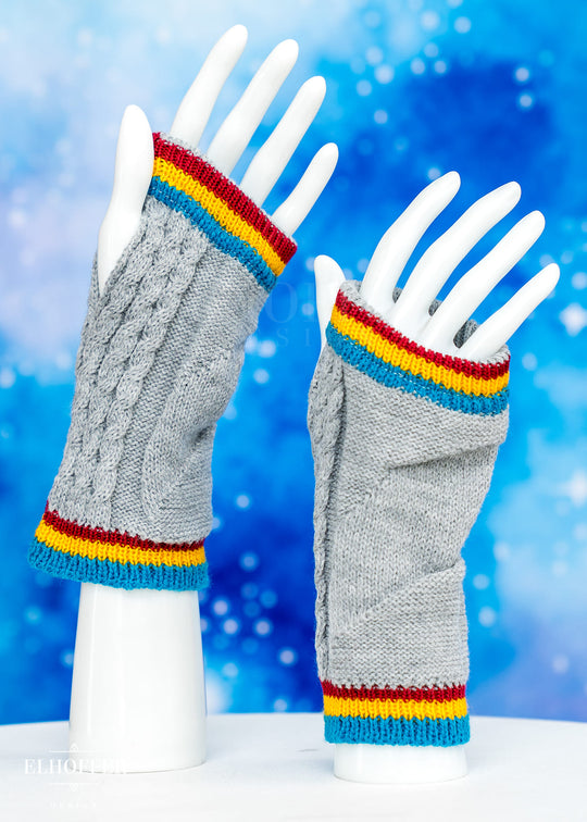 Interstellar Prodigy Tri Color Fingerless Gloves