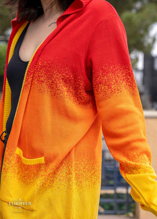 Galactic Sunset Ombre Longline Cardigan