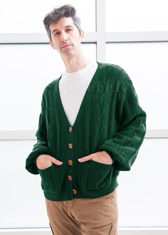 PREORDER - Elevensies Oversize Cardi - Fangorn Green