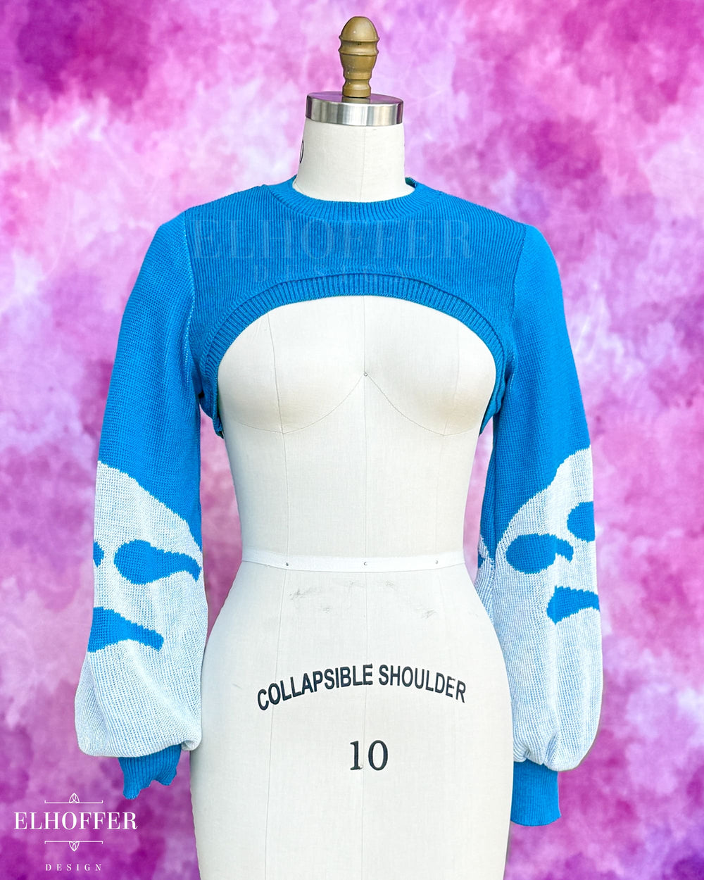 PREORDER - Forest Neighbor Capricorn Crew Crop - Turquoise Blue