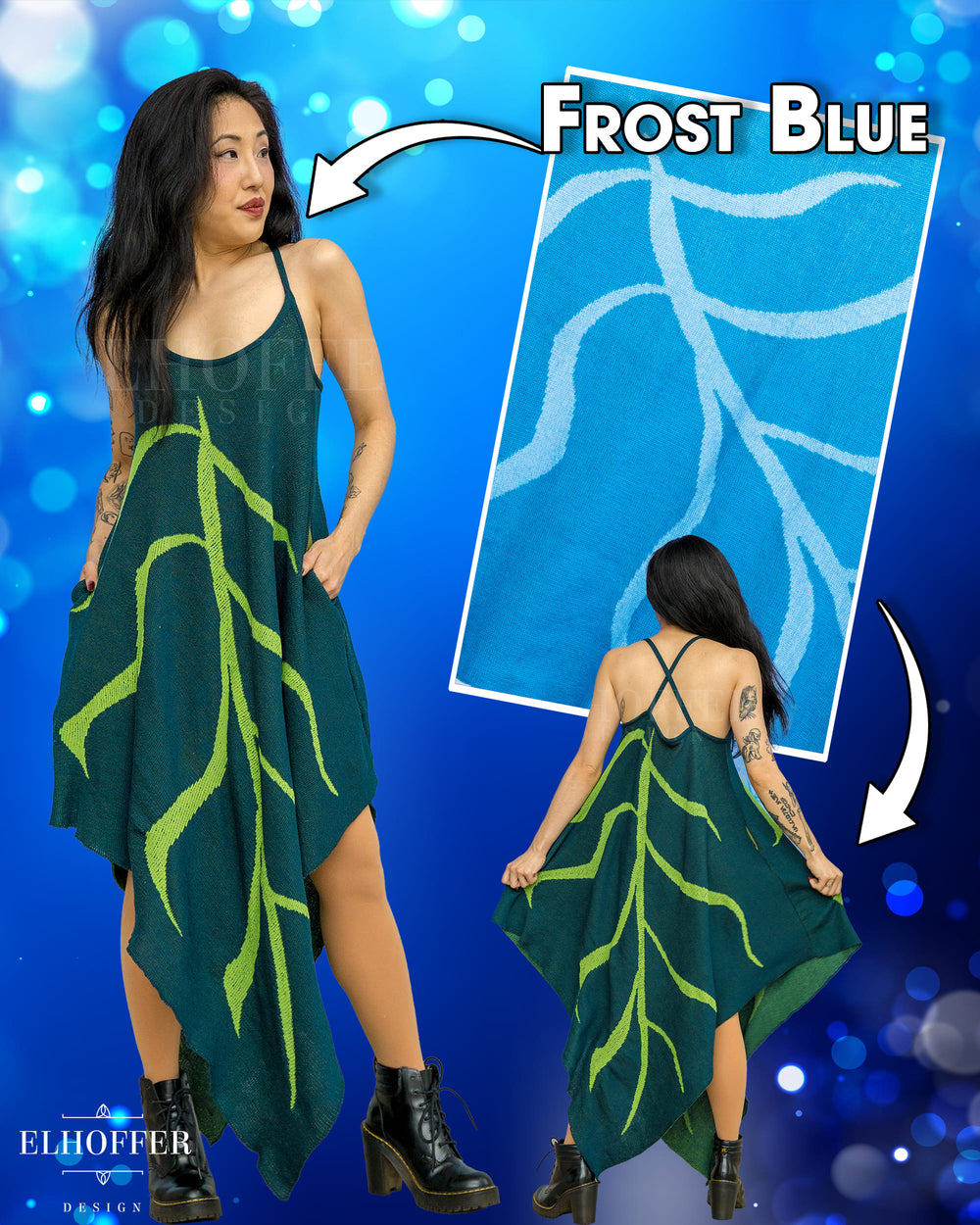PREORDER - Pixie Tank Leaf Knit Dress - Select Your Color