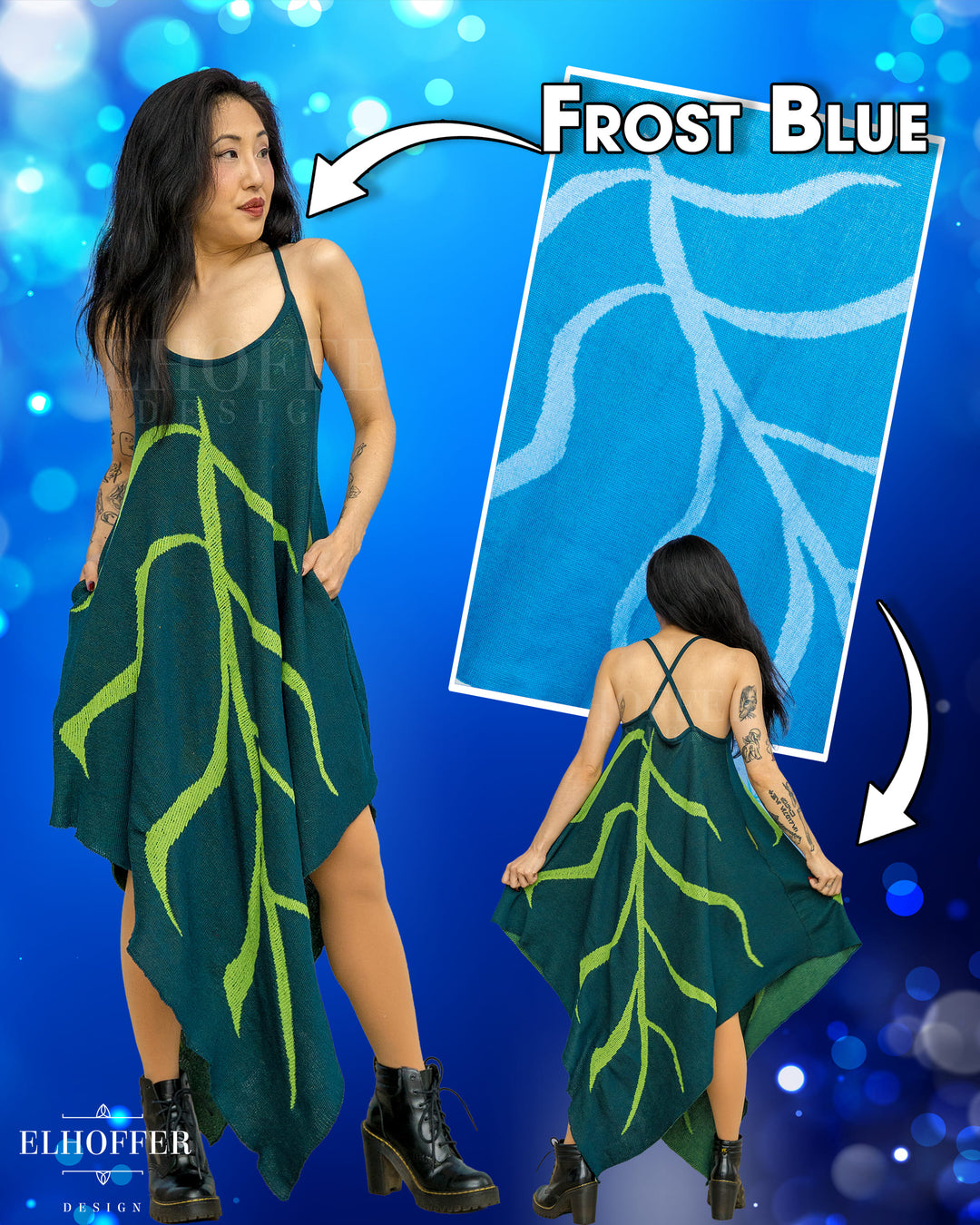 PREORDER - Pixie Tank Leaf Knit Dress - Select Your Color