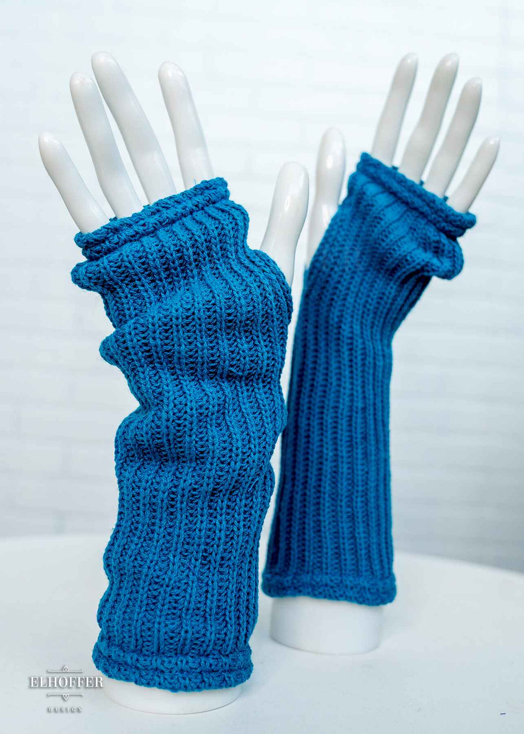 Sacred Princess Fingerless Gloves - Cursed Lake Blue