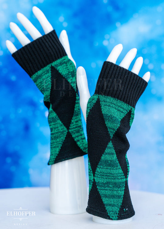 Green Diamonds Gloves