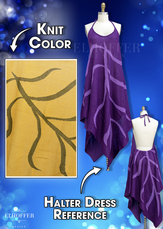 Customize Your Quest - Iris Gold Leaf Knit