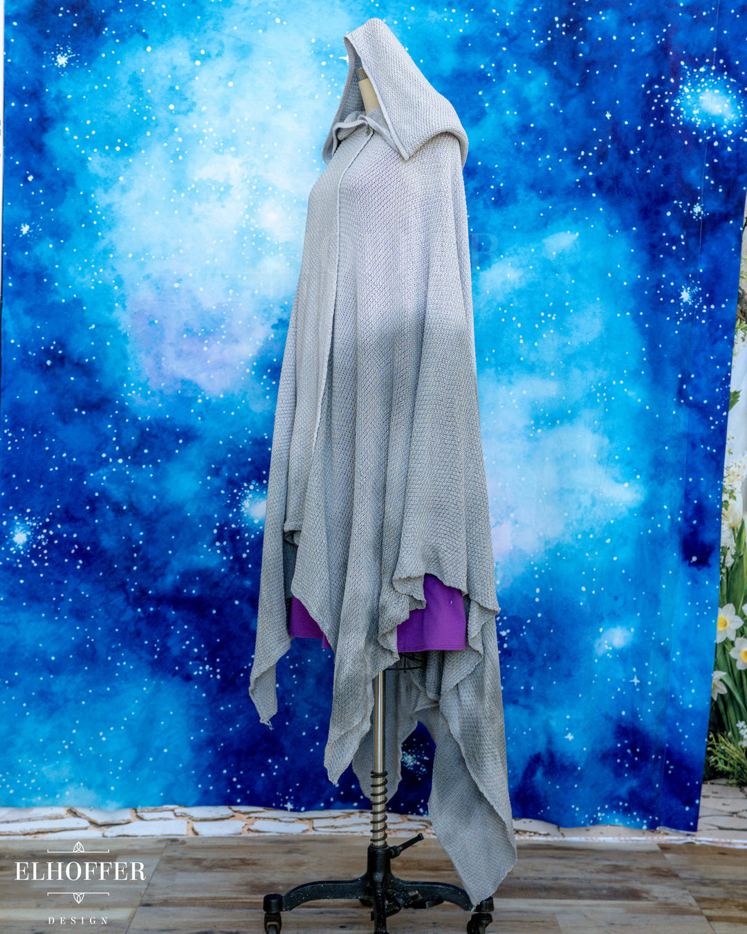 Hand Dyed - Essential Nomad Cape - Storm Grey - Final Sale