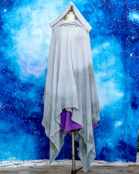 Hand Dyed - Essential Nomad Cape - Storm Grey - Final Sale