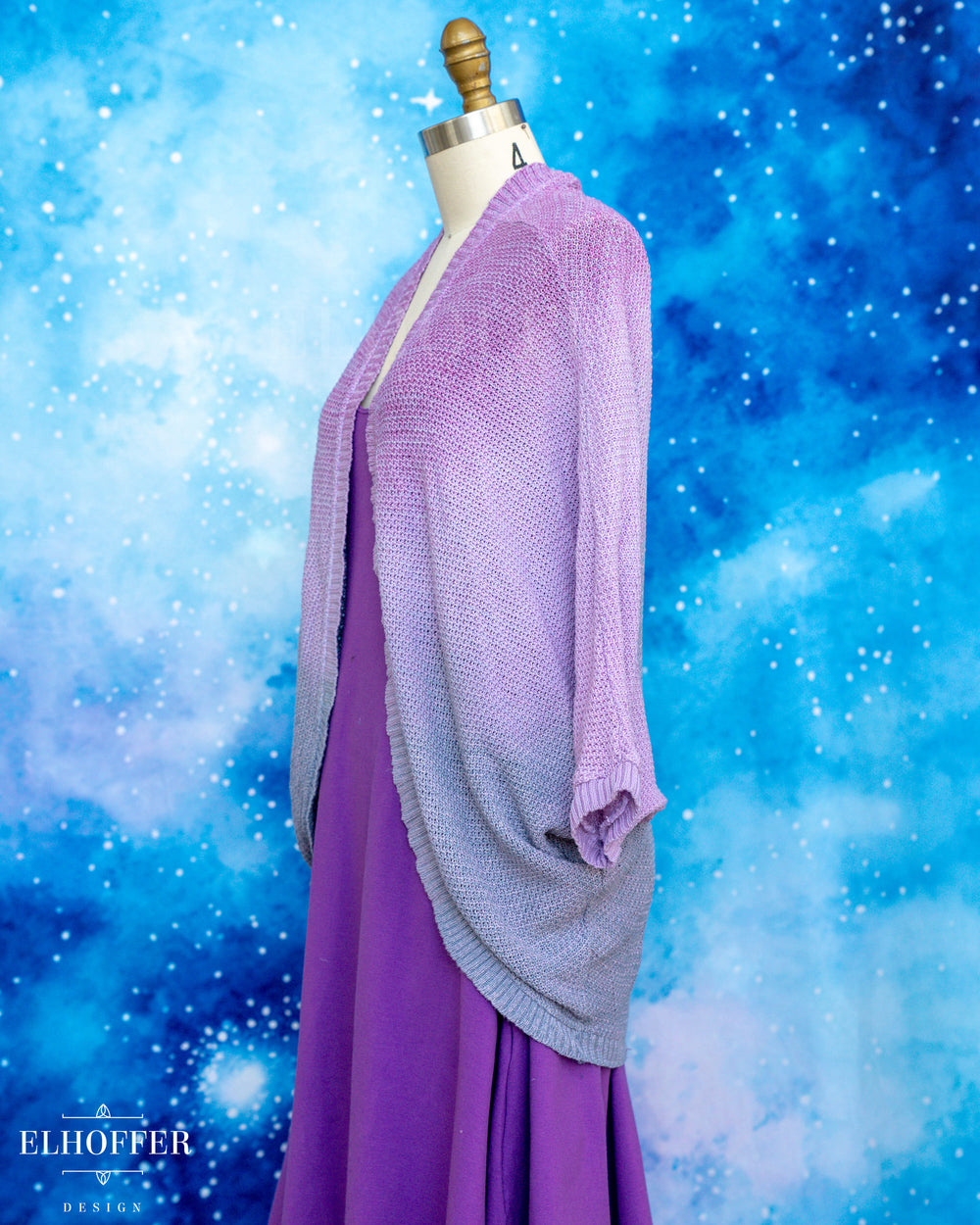 Hand Dyed - Essential Knit Dolman - Pink to Navy - XL-3XL - Final Sale