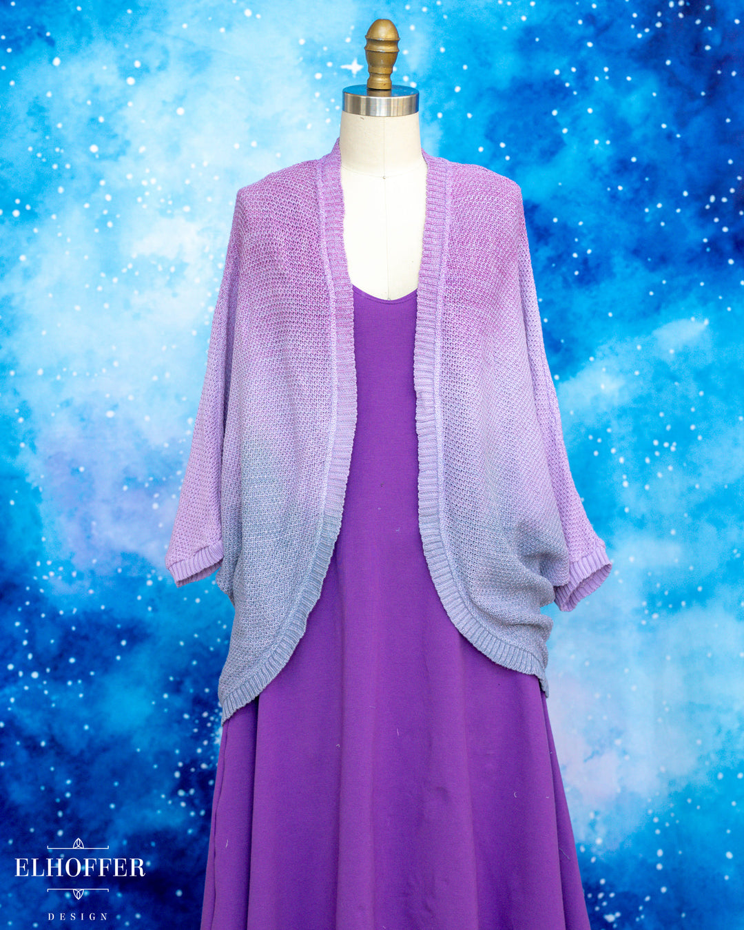 Hand Dyed - Essential Knit Dolman - Pink to Navy - XL-3XL - Final Sale