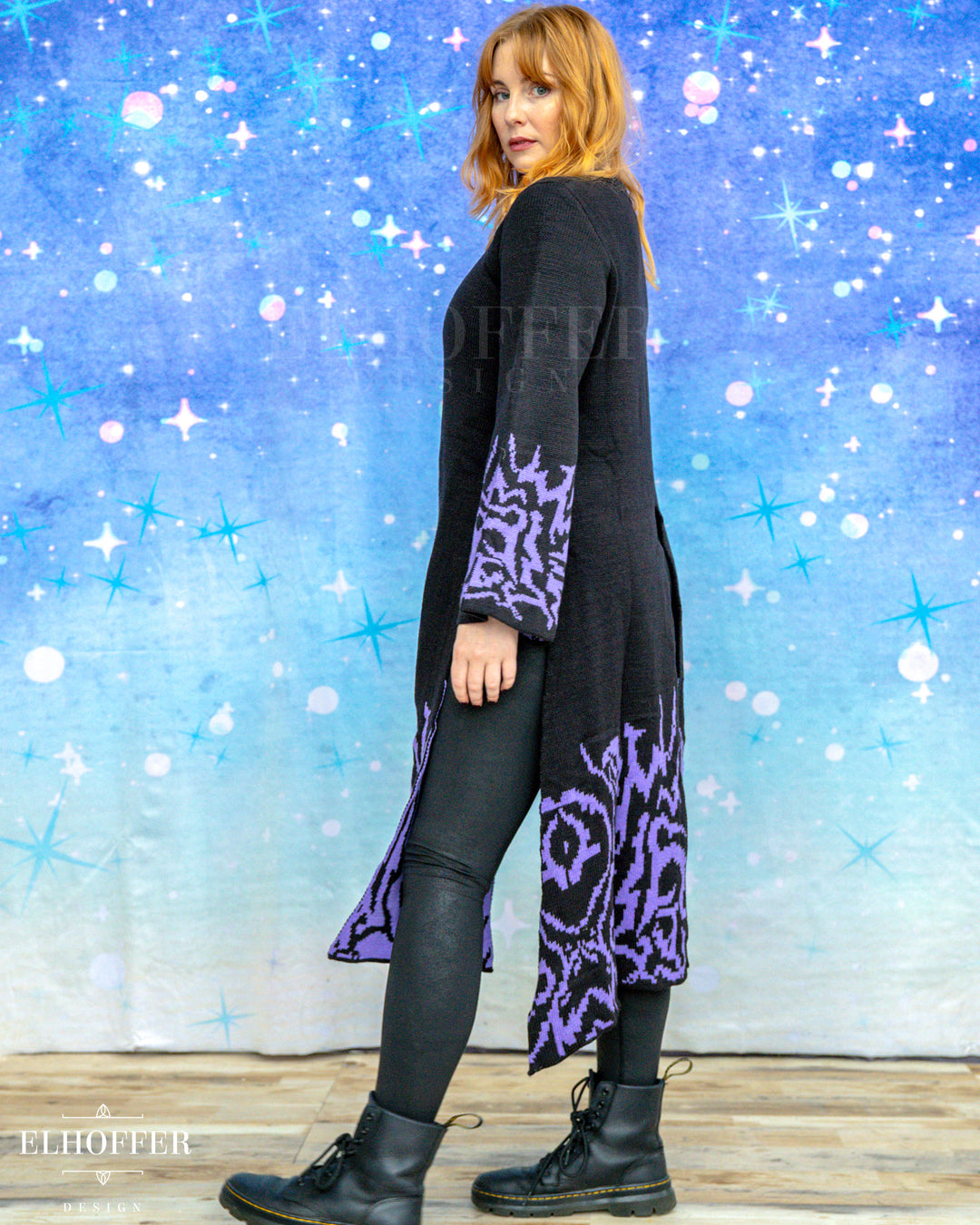 Demon Idol Unisex Sochangui Robe - Black & Purple