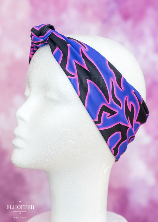 Knotted Headband - Demon Scars Spandex