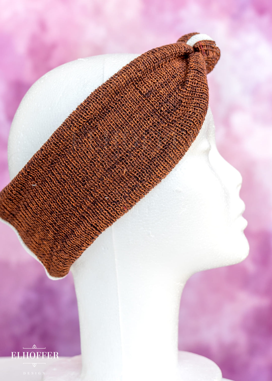 Knotted Headband - Rust Rebellion Knit