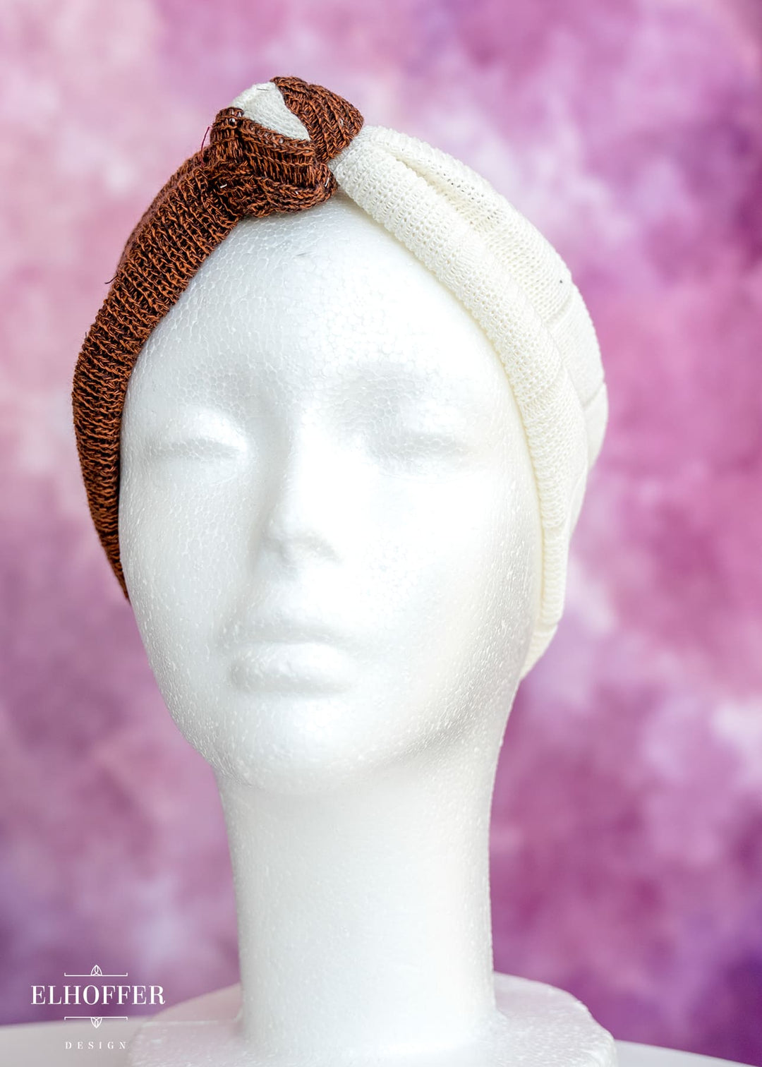 Knotted Headband - Rust Rebellion Knit