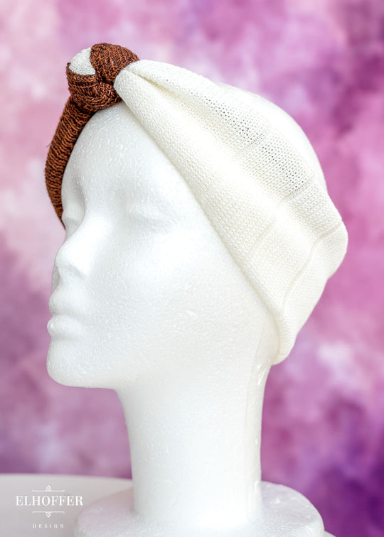 Knotted Headband - Rust Rebellion Knit
