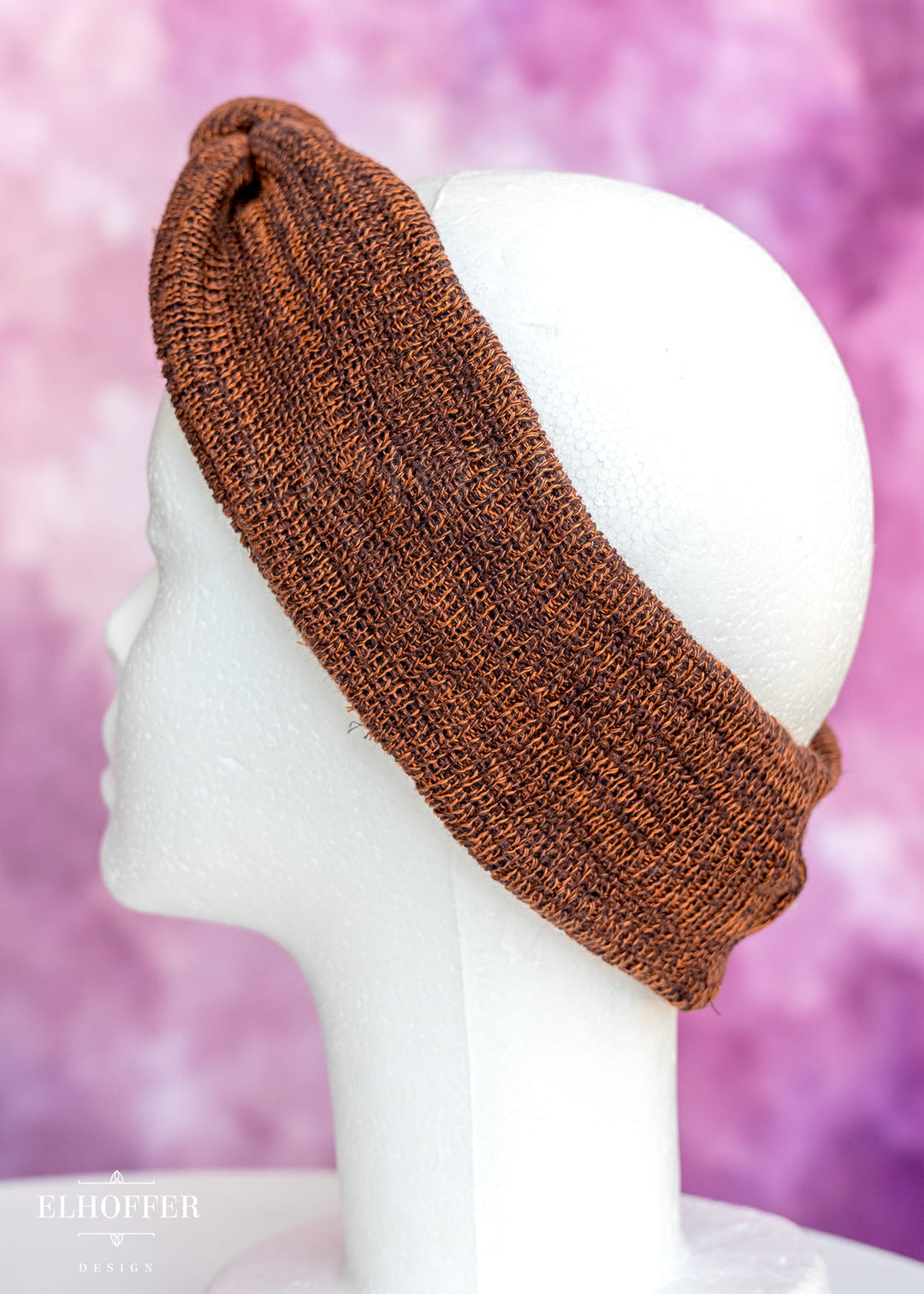 Knotted Headband - Rust Rebellion Knit