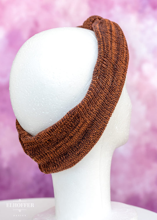 Knotted Headband - Rust Rebellion Knit