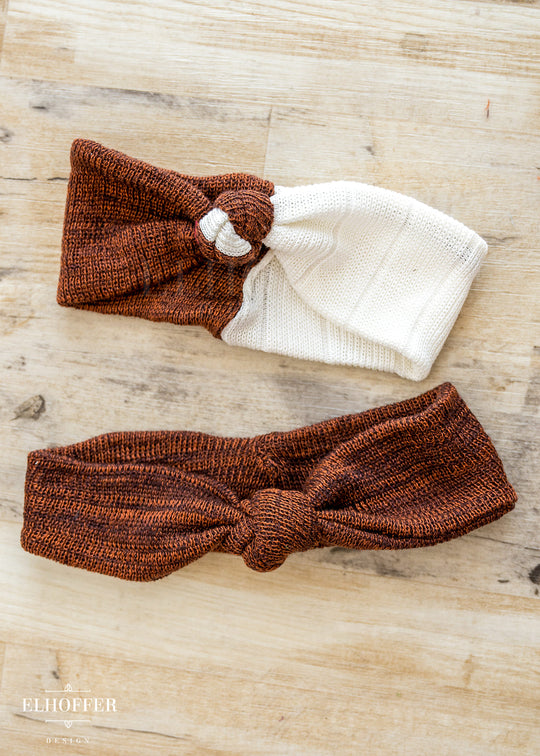 Knotted Headband - Rust Rebellion Knit