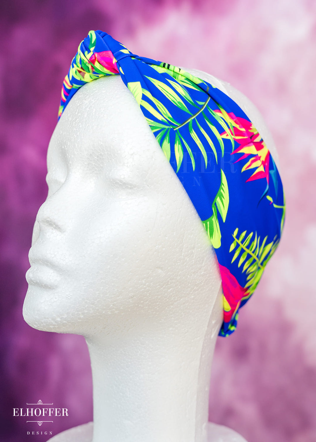 Knotted Headband - Tropical Paradise Spandex