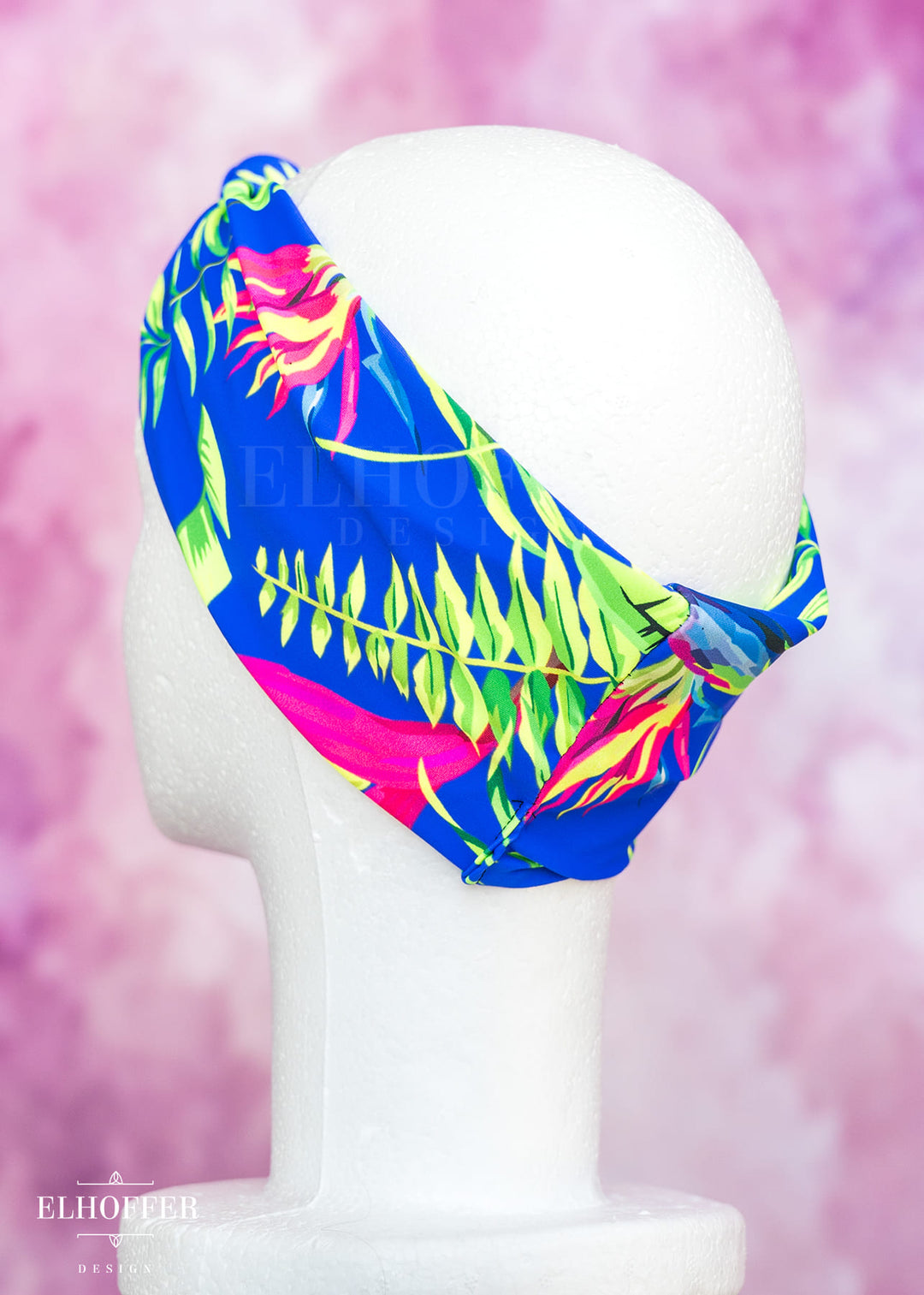 Knotted Headband - Tropical Paradise Spandex