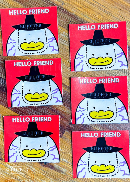 Hello Friend Reaper Sticker