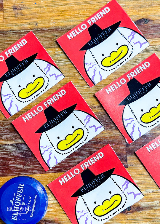 Hello Friend Reaper Sticker